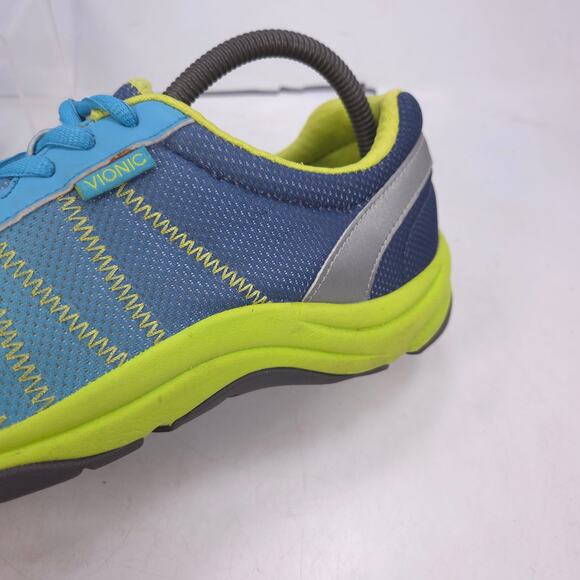 Vionic Alliance Lace Up Athletic Lace Up Shoe Womens Size 8 Blue Green - Picture 8 of 10